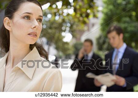 A Businesswoman Looking Away, Head and Shoulders, Front View, Differential Focus View Large Photo Image Stock Image - A Businesswoman Looking Away, Head and Shoulders, Front View, Differential Focus. Fotosearch