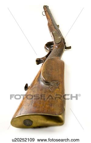 Stock Photo - Freigestellte, Freisteller, gun, guns, exempted, gauge, machine gun. Fotosearch