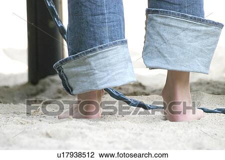 Stock Image - beach, body, burkhard, CLOSE, close-up, foot. Fotosearch