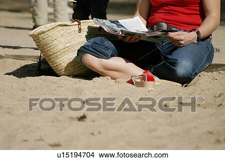 beach, cross-legged, cross, burkhard, adults View Large Photo Image Picture - beach, cross-legged, cross, burkhard, adults. Fotosearch
