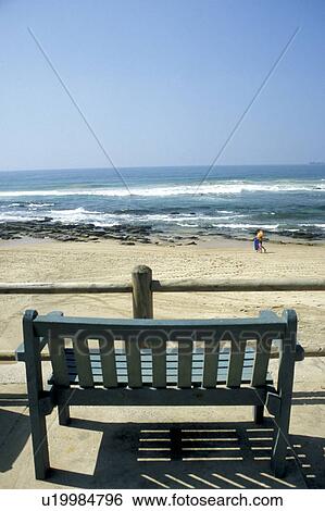 Stock Photograph - blauphoton, alexander, bench, beach, banks, abandoned. Fotosearch