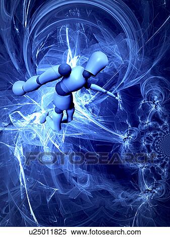 Stock Photography - blue, digital, composition, composite, art. Fotosearch