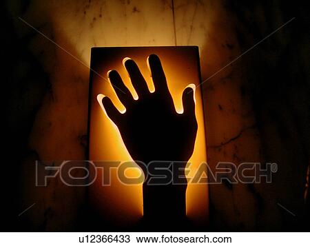 gotteshand, beranek, glowing, hand, handprint, handsilhouette, lamp View Large Photo Image Stock Image - gotteshand, beranek, glowing, hand, handprint, handsilhouette, lamp. Fotosearch