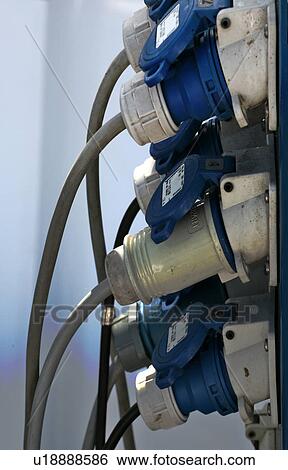Stock Photograph - capacity, kostenfaktor, stream, bus bar, energy, connector, socket. Fotosearch
