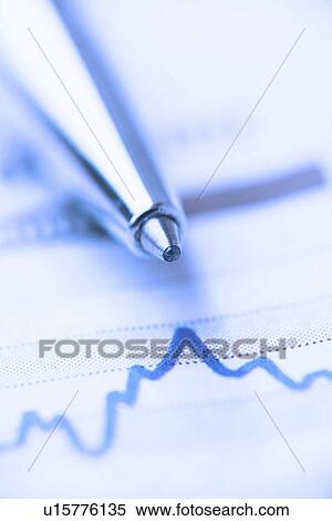 Pen working on a graph View Large Photo Image Stock Photography - Pen working on a graph . Fotosearch
