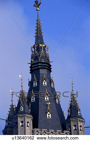 Stock Image - blue, Belgian, Bernhard, Belgium, belgium, architecture. Fotosearch