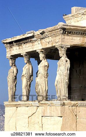 Stock Image - brown, Athens, blue, Bernhard, beige, architecture. Fotosearch