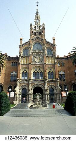 Stock Photograph - day, barcelona, cow, building, Bernhard, architecture. Fotosearch