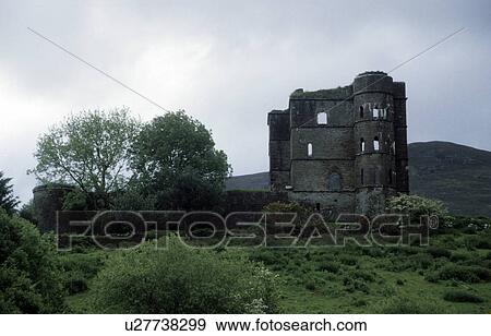 hill, burgruine, green, glenbeigh, clouds, ireland, abandoned View Large Photo Image Stock Photo - hill, burgruine, green, glenbeigh, clouds, ireland, abandoned. Fotosearch