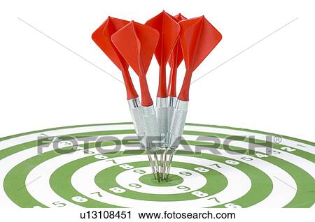 Stock Image - board, aim, background, arrow, archery, bullseye, accurate. Fotosearch