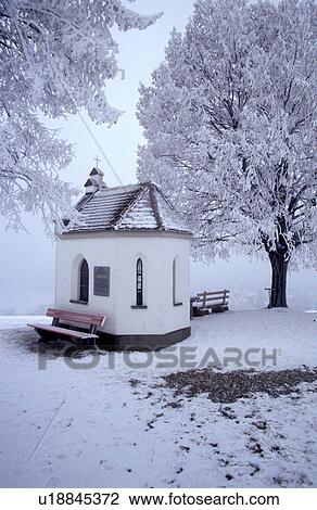 Stock Image - blue, Bavaria, Bavarian, bavarian, bavaria, chapel, architecture. Fotosearch