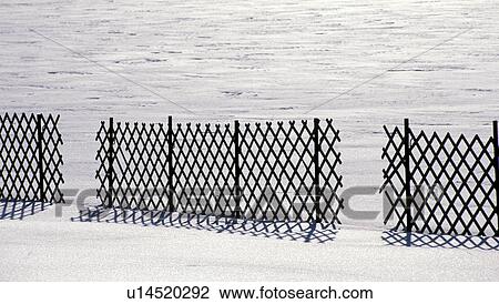 Snow fence View Large Photo Image Stock Image - Snow fence . Fotosearch