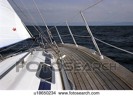 Picture - balustrade, boat, CLOSE, close-up, day, deck, free. Fotosearch