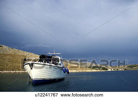 Stock Photo - boat, alexander, blue, blauphoton, banks, abandoned. Fotosearch