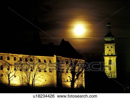 architecture, illuminated, building, aichner View Large Photo Image Stock Photograph - architecture, illuminated, building, aichner. Fotosearch