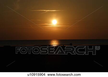 evening light, beach, evening, end of day, ebb, germany, afterglows View Large Photo Image Picture - evening light, beach, evening, end of day, ebb, germany, afterglows. Fotosearch