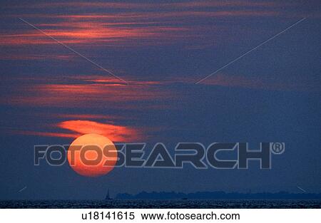Stock Photography - sonnenball, austria, ball, bregenz, calf, clouds, Lake Constance. Fotosearch