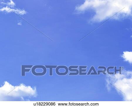 Stock Photograph - Close view of blue sky. Fotosearch