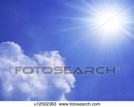 Low angle view of sky with sun View Large Photo Image Stock Image - Low angle view of sky with sun. Fotosearch