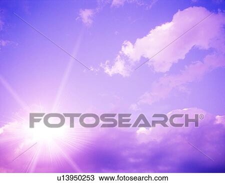 Sunlight streaming through clouds View Large Photo Image Stock Image - Sunlight streaming through clouds. Fotosearch