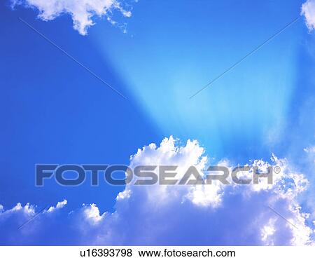 View of blue sky with clouds View Large Photo Image Stock Photo - View of blue sky with clouds. Fotosearch