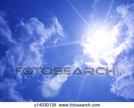 Stock Photography - View of sunny sky. Fotosearch