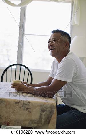 Mature man laughing View Large Photo Image Stock Image - Mature man laughing. Fotosearch