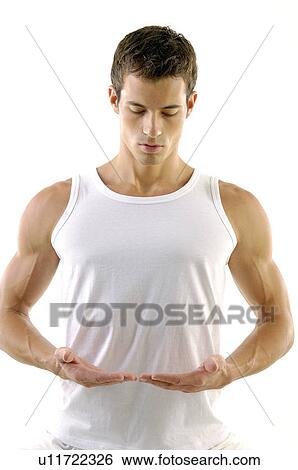 Stock Photograph - Young man practicing judo. Fotosearch
