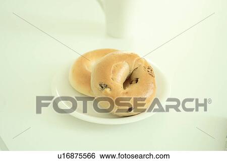 Stock Photograph - Two bagels. Fotosearch