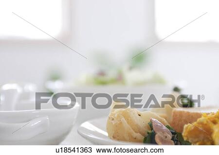 Stock Image - Breakfast dish, close-up. Fotosearch