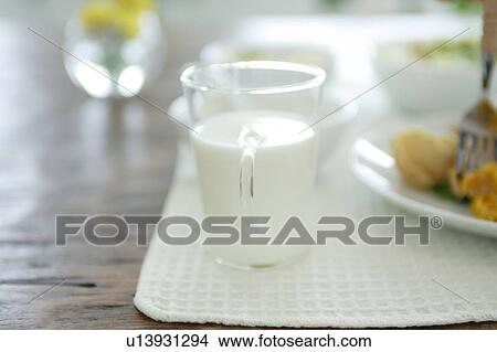 Milk and breakfast View Large Photo Image Picture - Milk and breakfast. Fotosearch