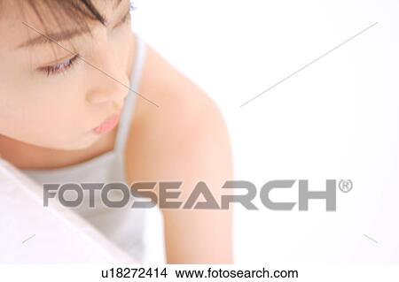 Portrait of a young woman, close-up View Large Photo Image Picture - Portrait of a young woman, close-up. Fotosearch