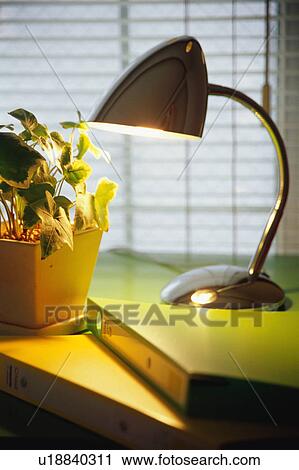 Illuminated desk lamp View Large Photo Image Stock Image - Illuminated desk lamp. Fotosearch