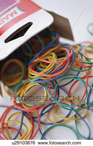 Rubber bands View Large Photo Image Stock Photograph - Rubber bands. Fotosearch