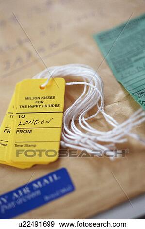 Stock Photo - Stickers and envelope. Fotosearch