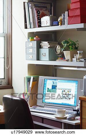 Work desk View Large Photo Image Stock Photo - Work desk. Fotosearch