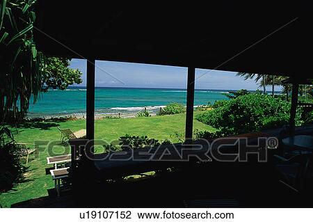 Garden and sea View Large Photo Image Stock Image - Garden and sea. Fotosearch