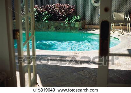 Hotel pool View Large Photo Image Stock Photo - Hotel pool. Fotosearch
