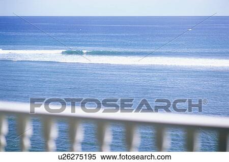 Stock Photography - Ocean view from balcony. Fotosearch