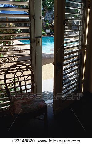 Stock Image - Poolside. Fotosearch