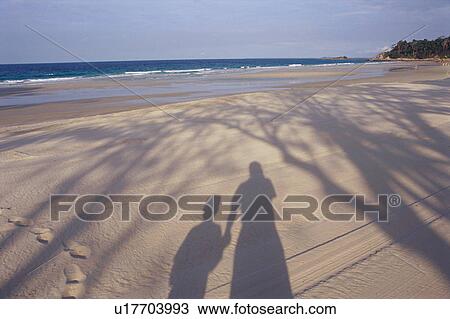 Shadow of two people at beach View Large Photo Image Stock Image - Shadow of two people at beach. Fotosearch