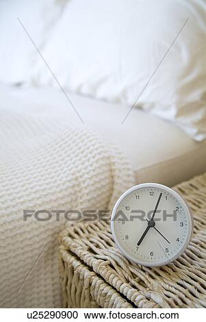 Alarm clock in bedroom View Large Photo Image Stock Image - Alarm clock in bedroom. Fotosearch