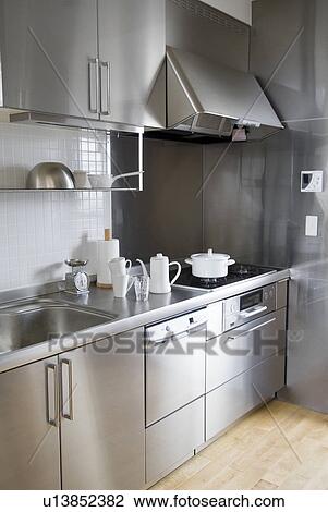 Domestic Kitchen View Large Photo Image Stock Image - Domestic Kitchen. Fotosearch