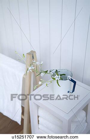 Stock Photo - Towel on rack. Fotosearch