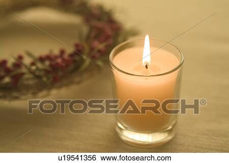 Christmas candle View Large Photo Image Stock Photograph - Christmas candle. Fotosearch