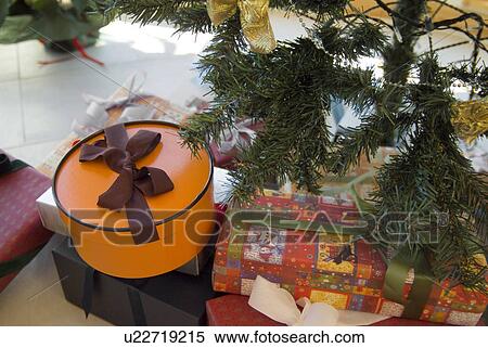 Christmas presents under tree View Large Photo Image Stock Photography - Christmas presents under tree. Fotosearch