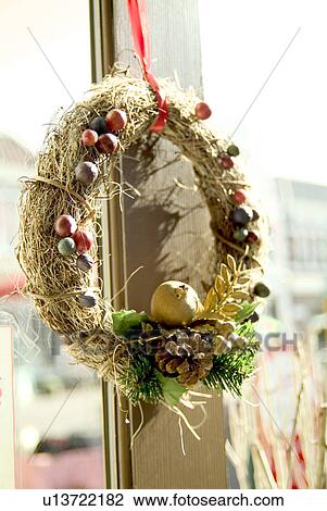 Stock Image - Christmas wreath. Fotosearch