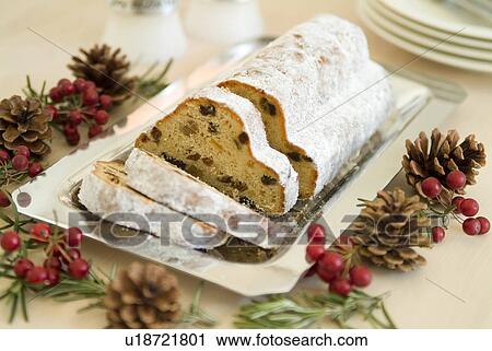 Slices of stollen View Large Photo Image Stock Image - Slices of stollen. Fotosearch