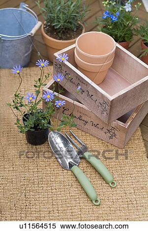 Gardening tools View Large Photo Image Stock Photography - Gardening tools. Fotosearch