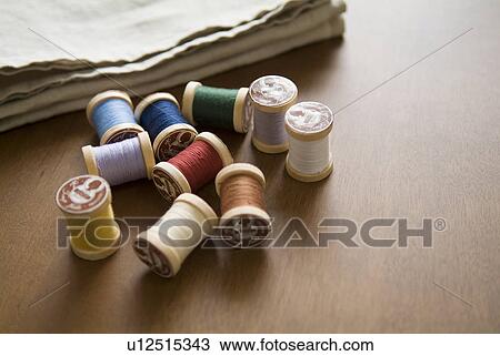 Various spools of thread View Large Photo Image Stock Image - Various spools of thread. Fotosearch